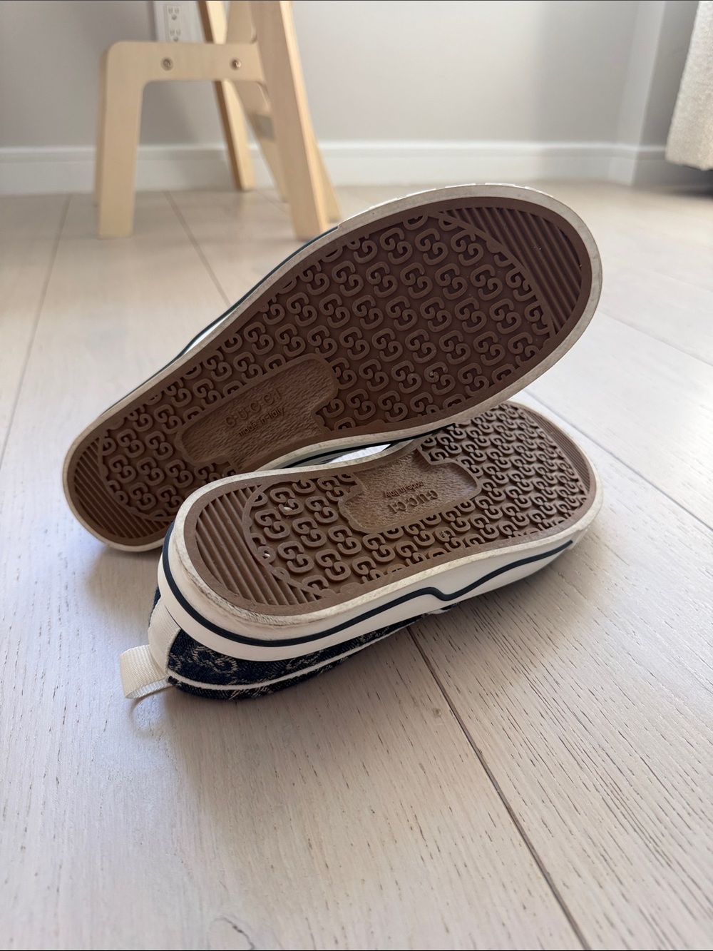 Gucci Denim Tennis 1977 Slip-On Sneakers - Picture 4 of 5